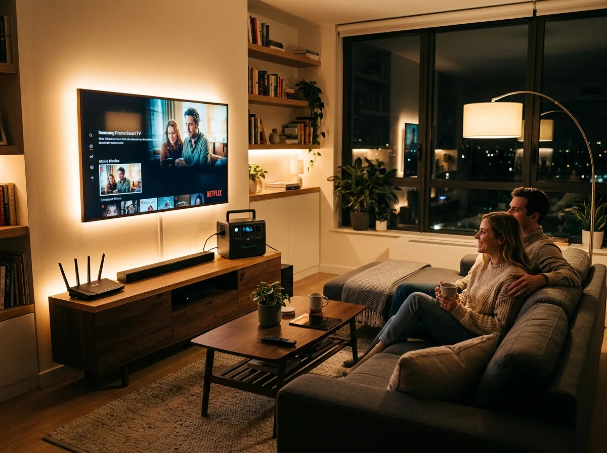 Kit Solar Respaldo Hogar Luz TV Router
